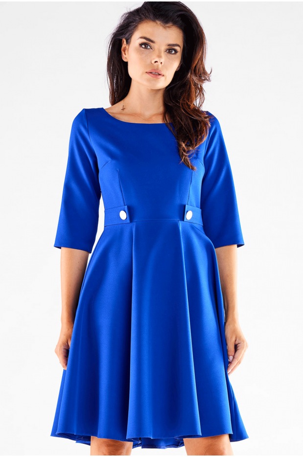 Sukienka A520 - Kolor/wzór: Niebieski