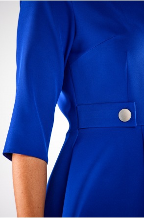 Sukienka A520 - Kolor/wzór: Niebieski
