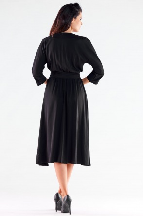 Sukienka A522 - Kolor/wzór: Czarny