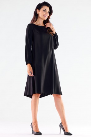 Sukienka A524 - Kolor/wzór: Czarny