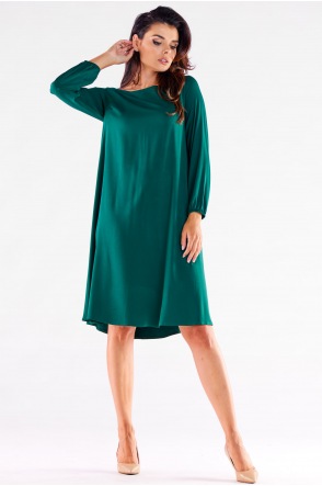Sukienka A524 - Kolor/wzór: Butelkowa zieleń
