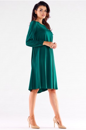 Sukienka A524 - Kolor/wzór: Butelkowa zieleń