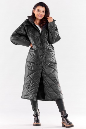 Płaszcz A541 - Kolor/wzór: Czarny