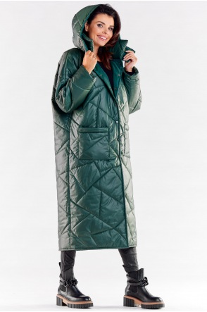 Płaszcz A541 - Kolor/wzór: Zielony