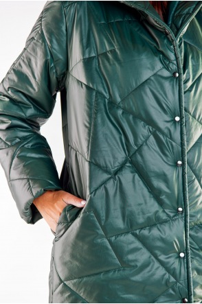 Płaszcz A542 - Kolor/wzór: Zielony