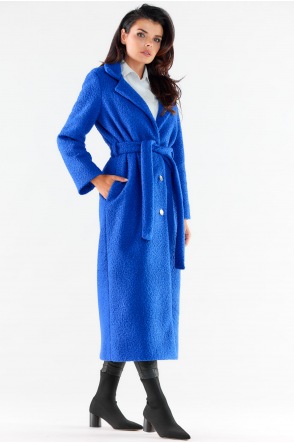 Płaszcz A547 - Kolor/wzór: Niebieski