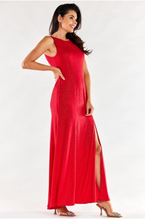 Sukienka A549 - Kolor/wzór: Czerwony