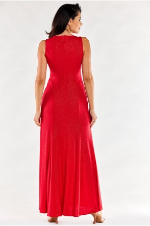 Sukienka A549 - Kolor/wzór: Czerwony