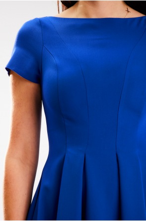 Sukienka A569 - Kolor/wzór: Niebieski