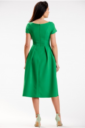 Sukienka A569 - Kolor/wzór: Zielony