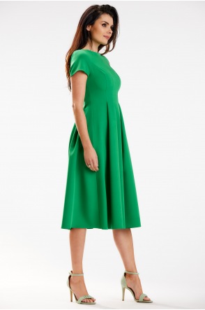 Sukienka A569 - Kolor/wzór: Zielony