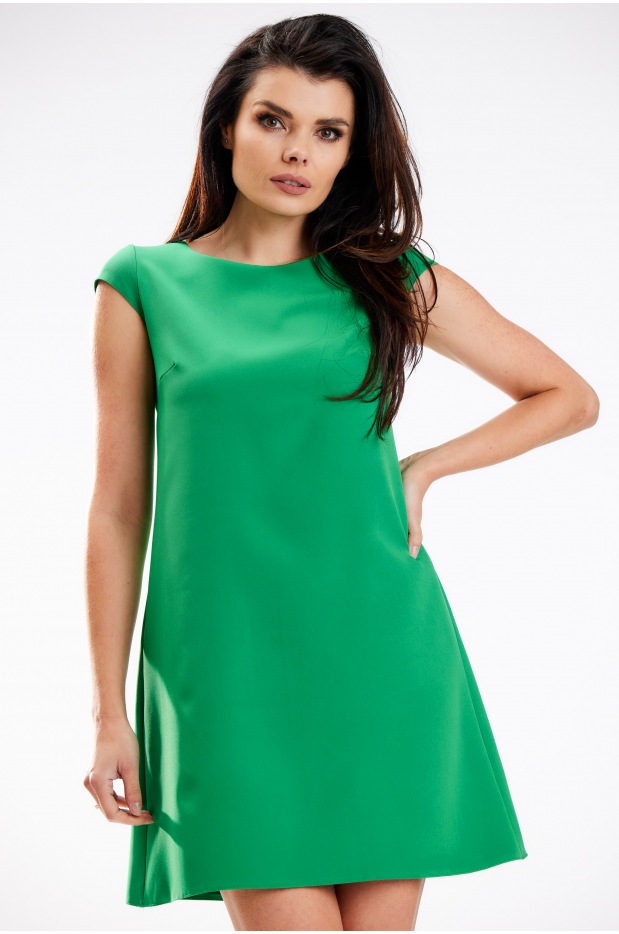 Sukienka A570 - Kolor/wzór: Zielony