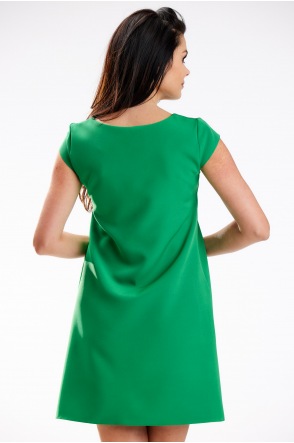Sukienka A570 - Kolor/wzór: Zielony
