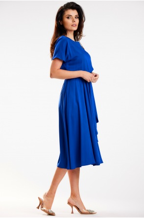 Sukienka A576 - Kolor/wzór: Niebieski