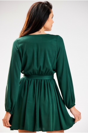 Sukienka A577 - Kolor/wzór: Butelkowa zieleń