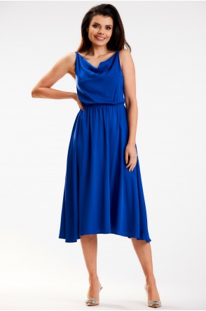 Sukienka A579 - Kolor/wzór: Niebieski