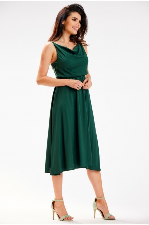 Sukienka A579 - Kolor/wzór: Butelkowa zieleń