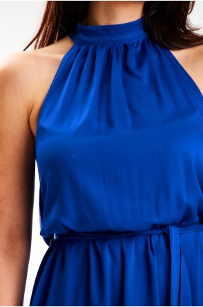Sukienka A580 - Kolor/wzór: Niebieski