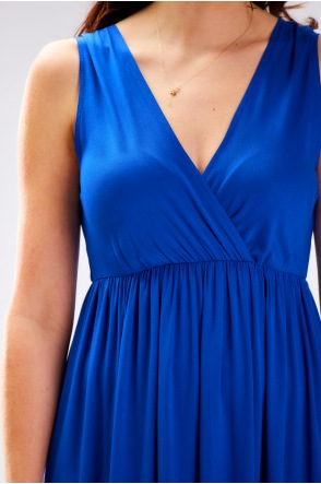 Sukienka A581 - Kolor/wzór: Niebieski