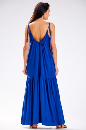 Sukienka A582 - Kolor/wzór: Niebieski