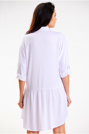 Sukienka A584 - Kolor/wzór: Biały