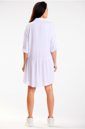 Sukienka A584 - Kolor/wzór: Biały