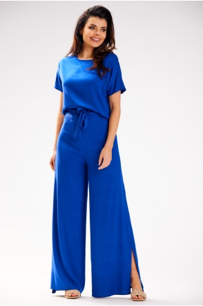 Spodnie A589 - Kolor/wzór: Niebieski