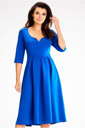 Sukienka A598 - Kolor/wzór: Niebieski