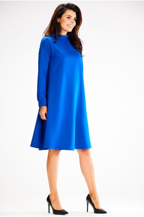 Sukienka A599 - Kolor/wzór: Niebieski