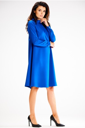 Sukienka A599 - Kolor/wzór: Niebieski