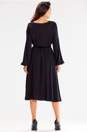 Sukienka A602 - Kolor/wzór: Czarny