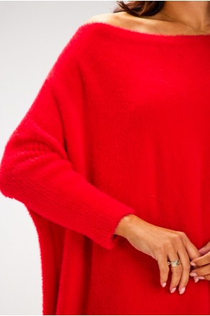 Sweter A618 - Kolor/wzór: Czerwony