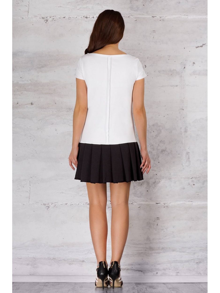 Sukienka M060 - Kolor/wzór: Biały - przód