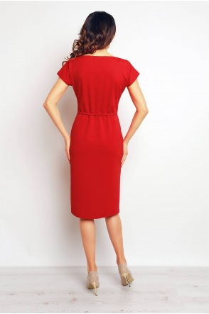 Sukienka M085 - Kolor/wzór: Czerwony