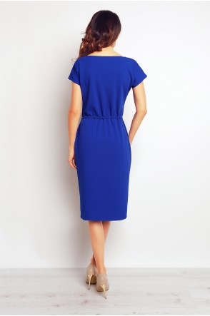 Sukienka M085 - Kolor/wzór: Niebieski