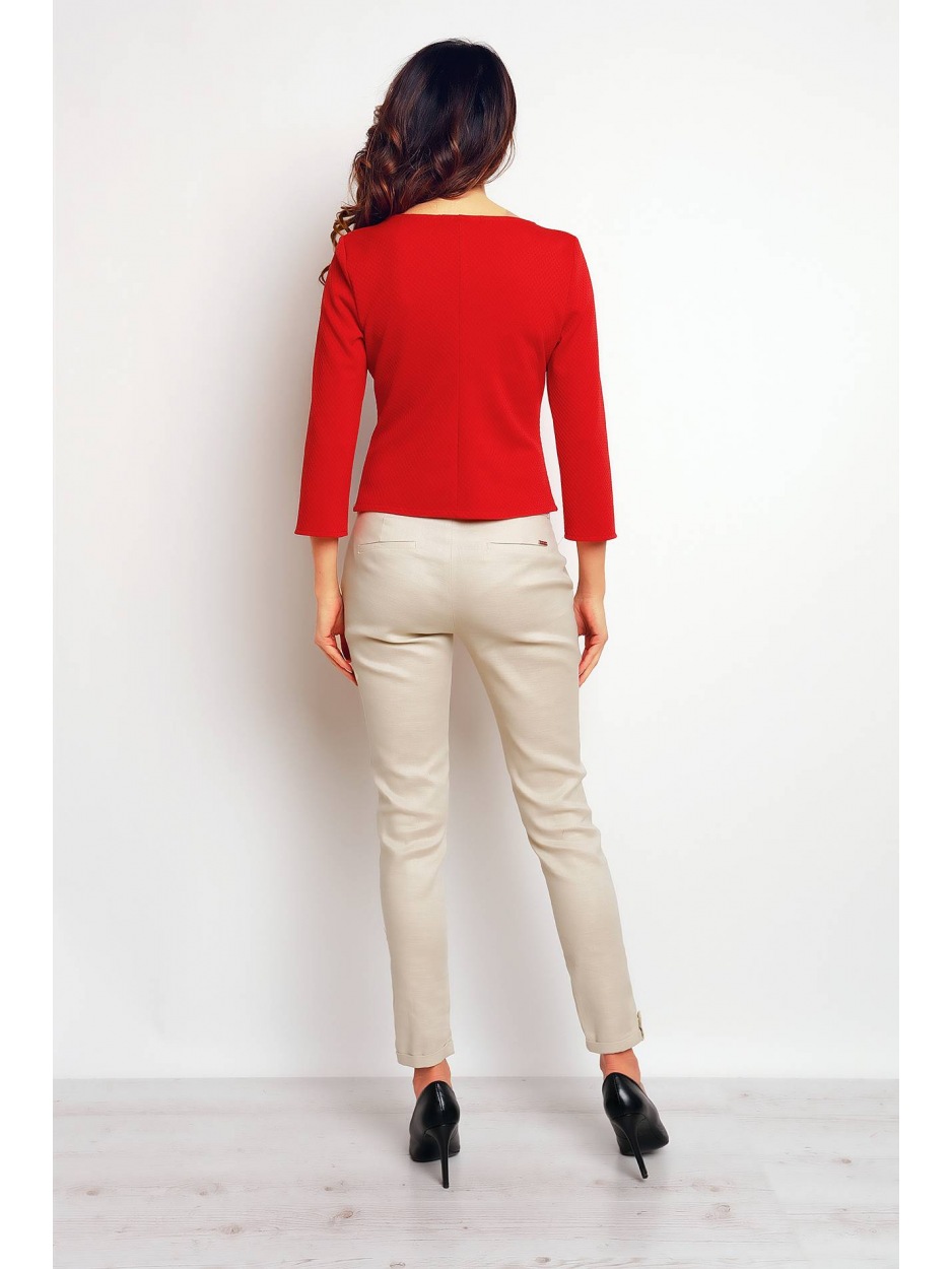Bluzka M089 - Kolor/wzór: Czerwony - lewo