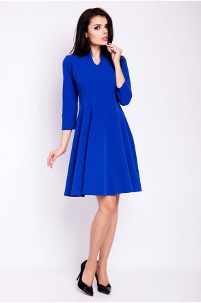 Sukienka M117 - Kolor/wzór: Niebieski