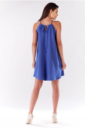 Sukienka M133 - Kolor/wzór: Niebieski