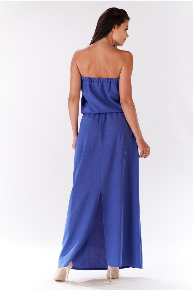 Sukienka M135 - Kolor/wzór: Niebieski - dół