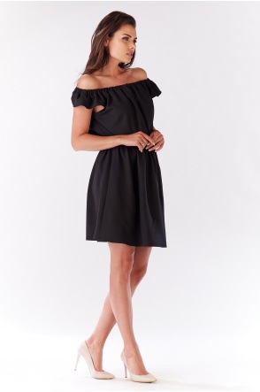 Sukienka M136 - Kolor/wzór: Czarny