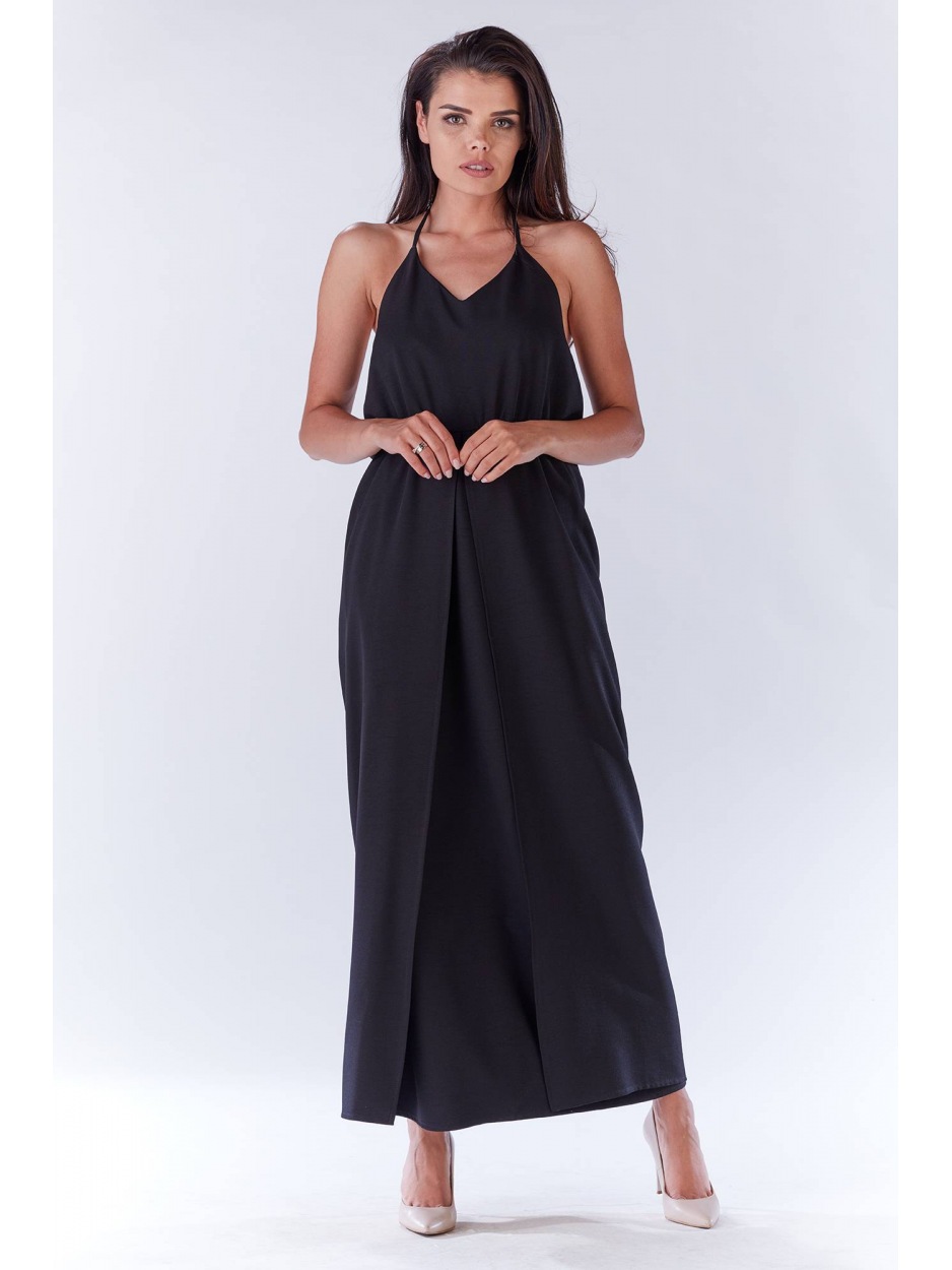 Sukienka M138 - Kolor/wzór: Czarny - przód