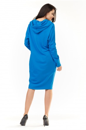 Sukienka M152 - Kolor/wzór: Niebieski