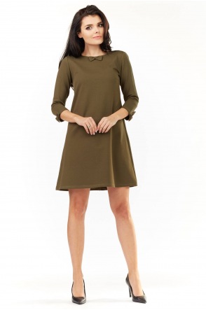 Sukienka M153 - Kolor/wzór: Khaki