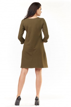Sukienka M153 - Kolor/wzór: Khaki