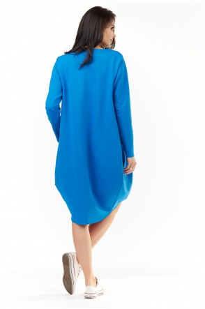 Sukienka M154 - Kolor/wzór: Niebieski