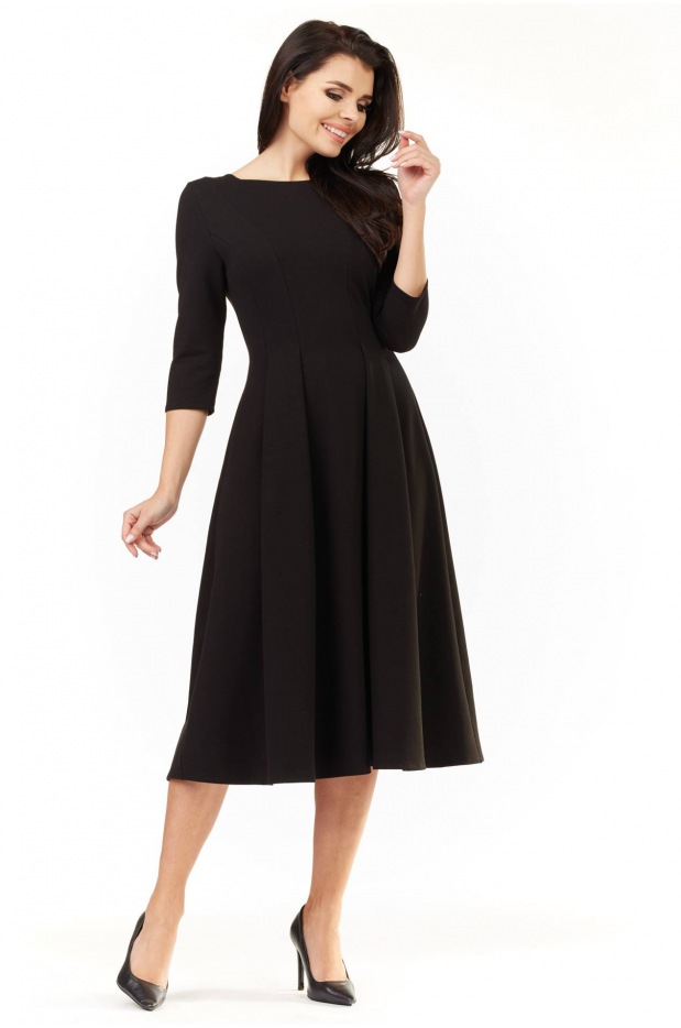 Sukienka M155 - Kolor/wzór: Czarny - tył
