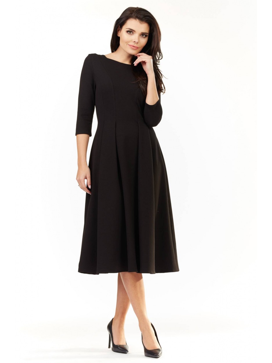 Sukienka M155 - Kolor/wzór: Czarny - przód