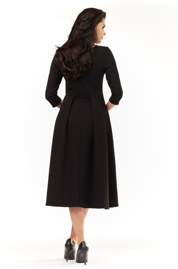 Sukienka M155 - Kolor/wzór: Czarny - detal