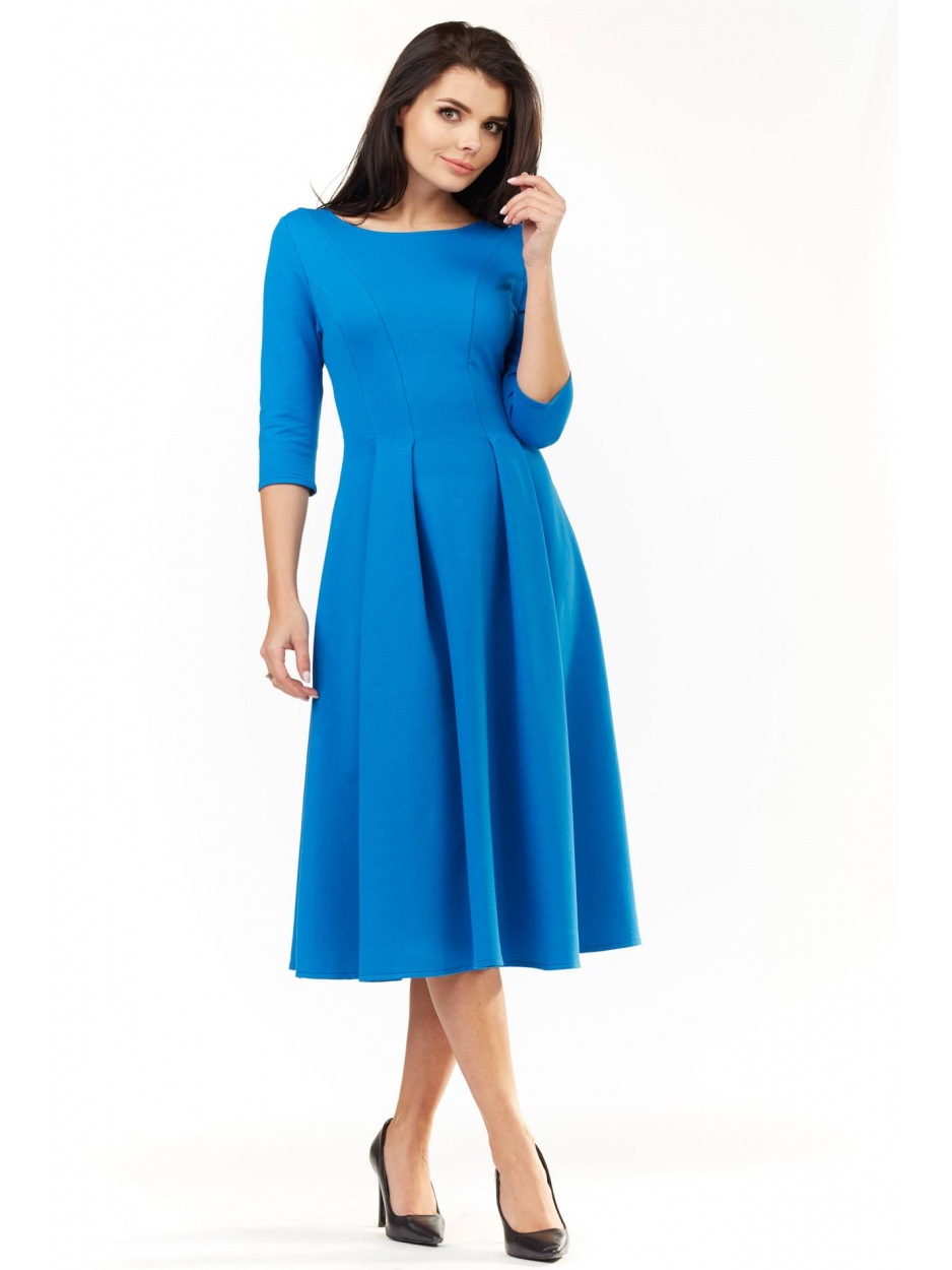 Sukienka M155 - Kolor/wzór: Niebieski - tył