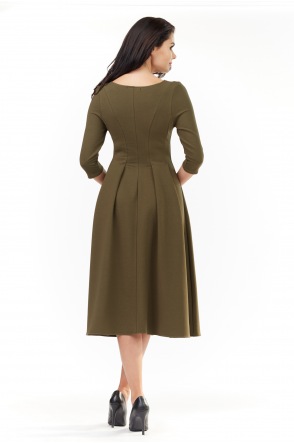 Sukienka M155 - Kolor/wzór: Khaki